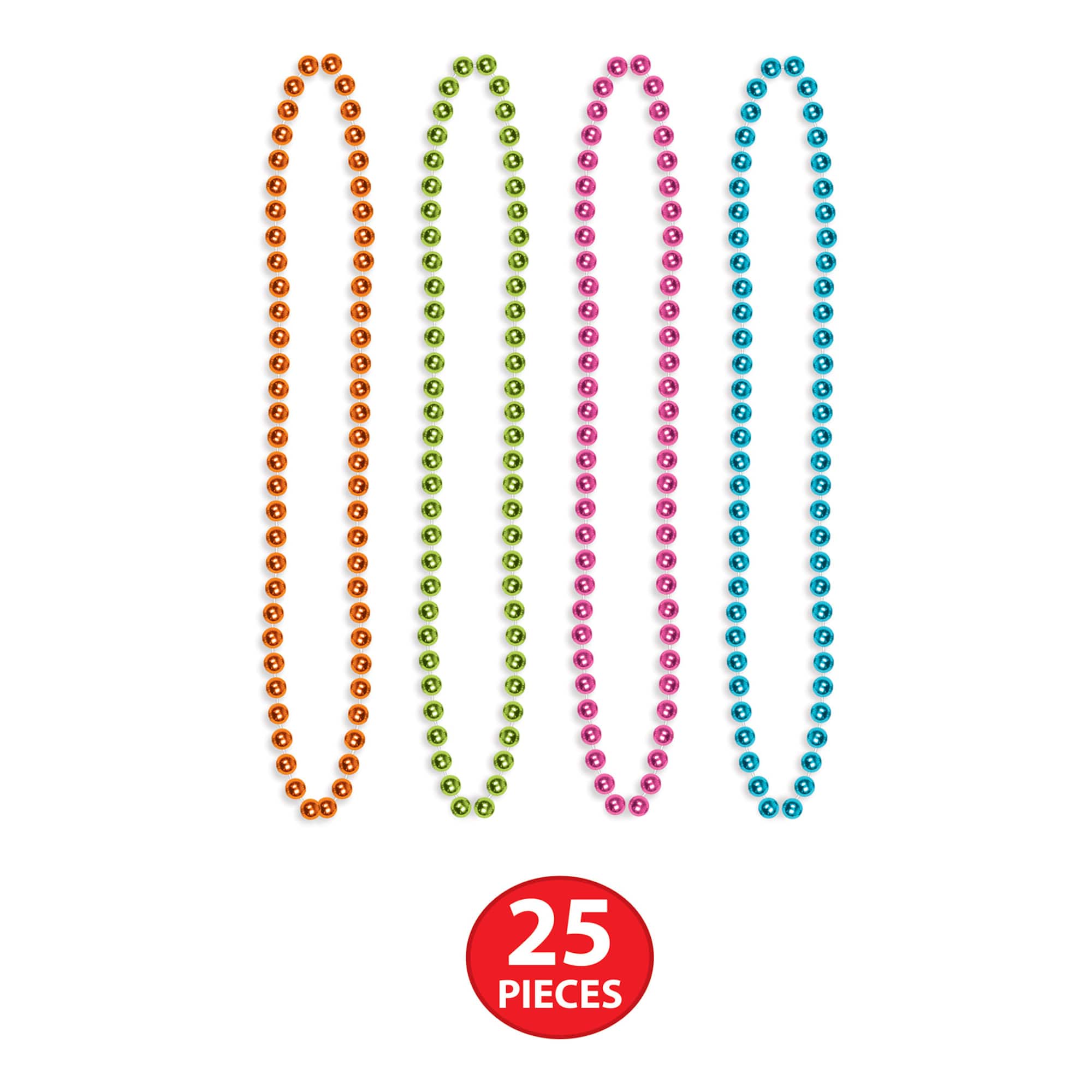 Beistle Neon New Year Legacy Party Favor Kit for 50